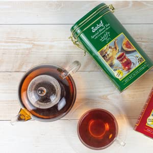 Sadaf Cardamom Tea Loose Leaf Box 16 oz - Special Blend Cardamom Ceylon Black Tea - Product harvested in Sri Lanka - Image 4