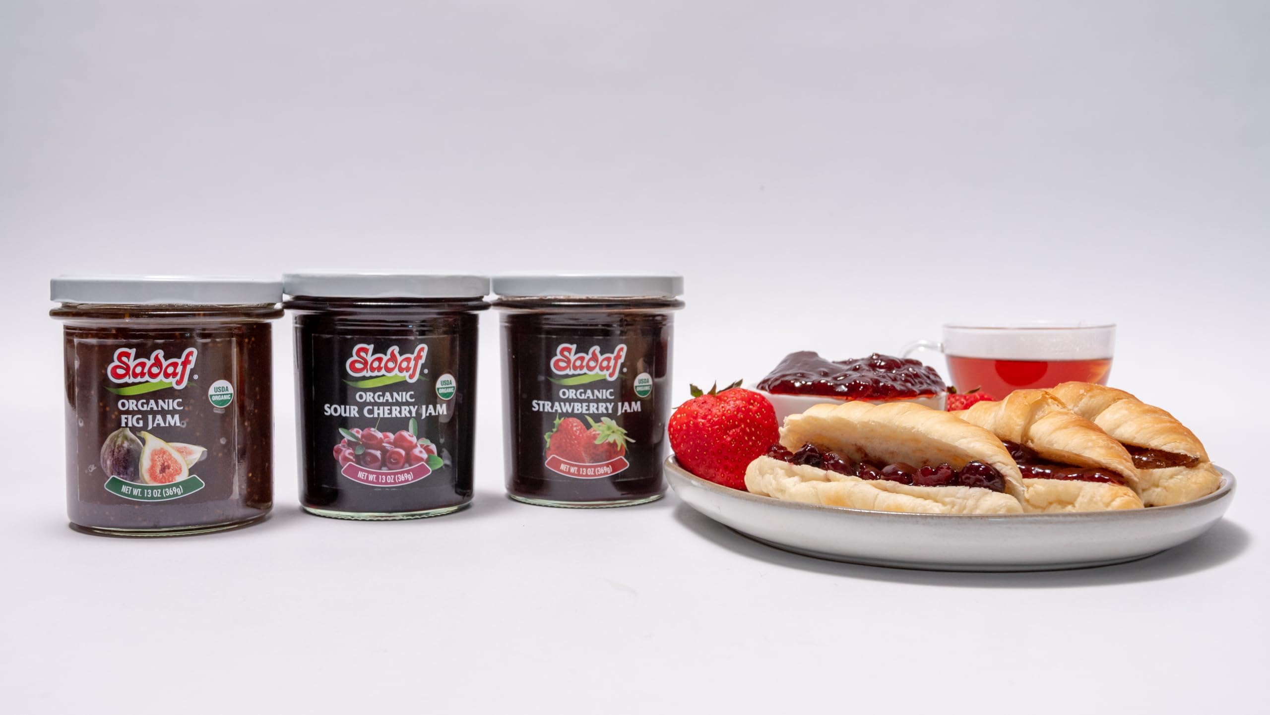 Sadaf Organic Fig Jam - Jelly made from organic figs - Organic jam fig spread - Fig preserves - Fruit spread of fig jam organic -13 oz - Image 4