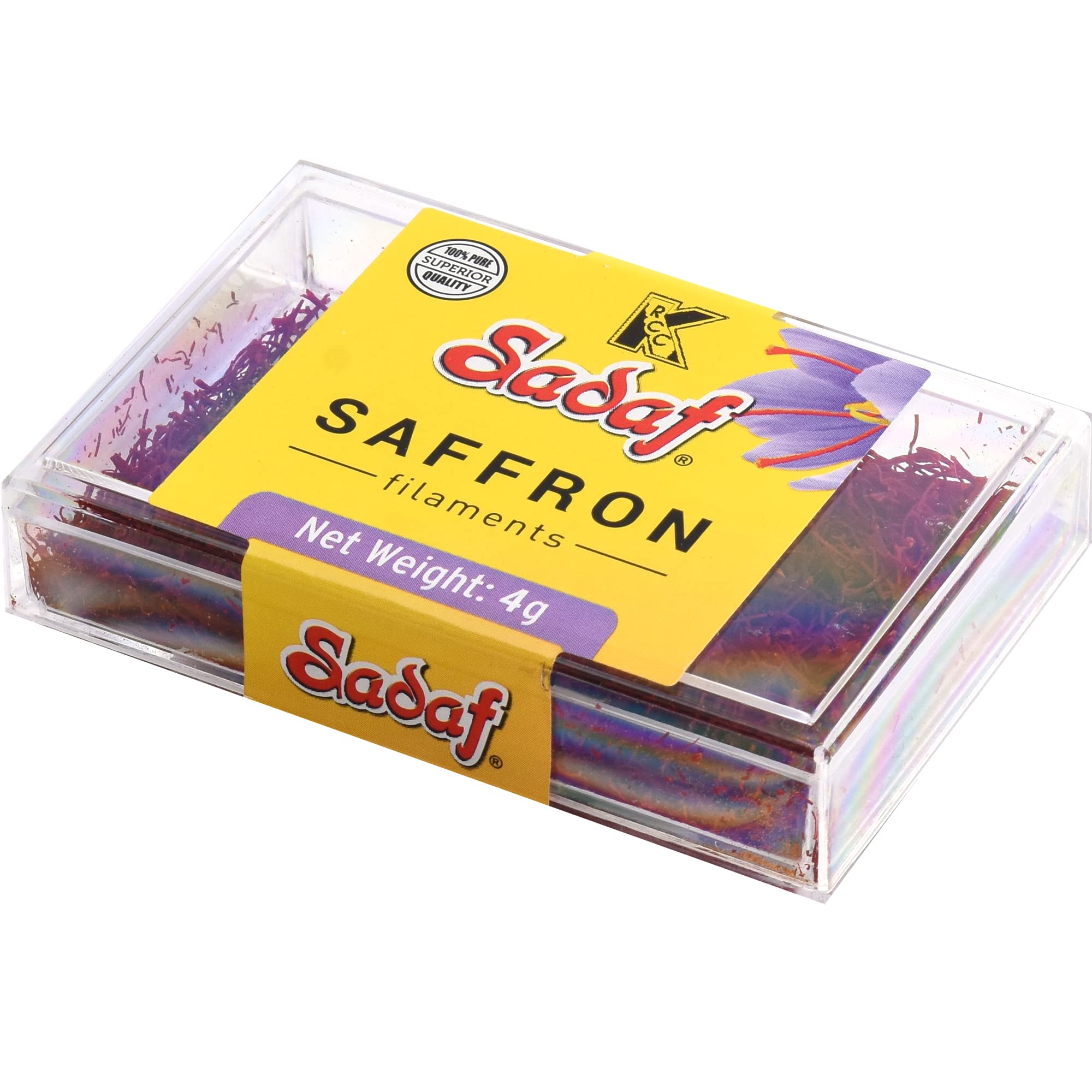 Sadaf Saffron threads for cooking | Fresh Spanish saffron threads | Superior Pure Premium Threads | Perfect for Paella, Risotto, Tea, 100% Natural, No Preservatives, Product of Spain (4 Grams) - Image 4